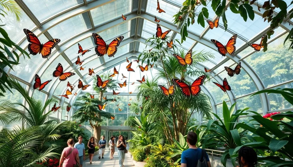 Butterfly House at Museum of Life and Science in Durham North Carolina Butterfly House at Museum of Life and Science in Durham North Carolina
