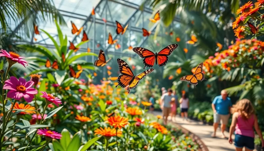 Butterfly World in Coconut Creek, Broward County Florida with colorful butterflies Butterfly World in Coconut Creek, Broward County Florida with colorful butterflies