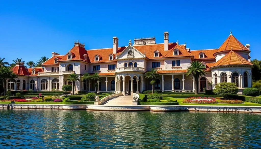 Ca' d'Zan mansion at The Ringling with its Venetian Gothic architecture overlooking Sarasota Bay Ca' d'Zan mansion at The Ringling with its Venetian Gothic architecture overlooking Sarasota Bay
