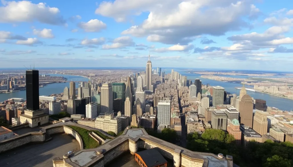 Castle Point Lookout with panoramic views of New York City