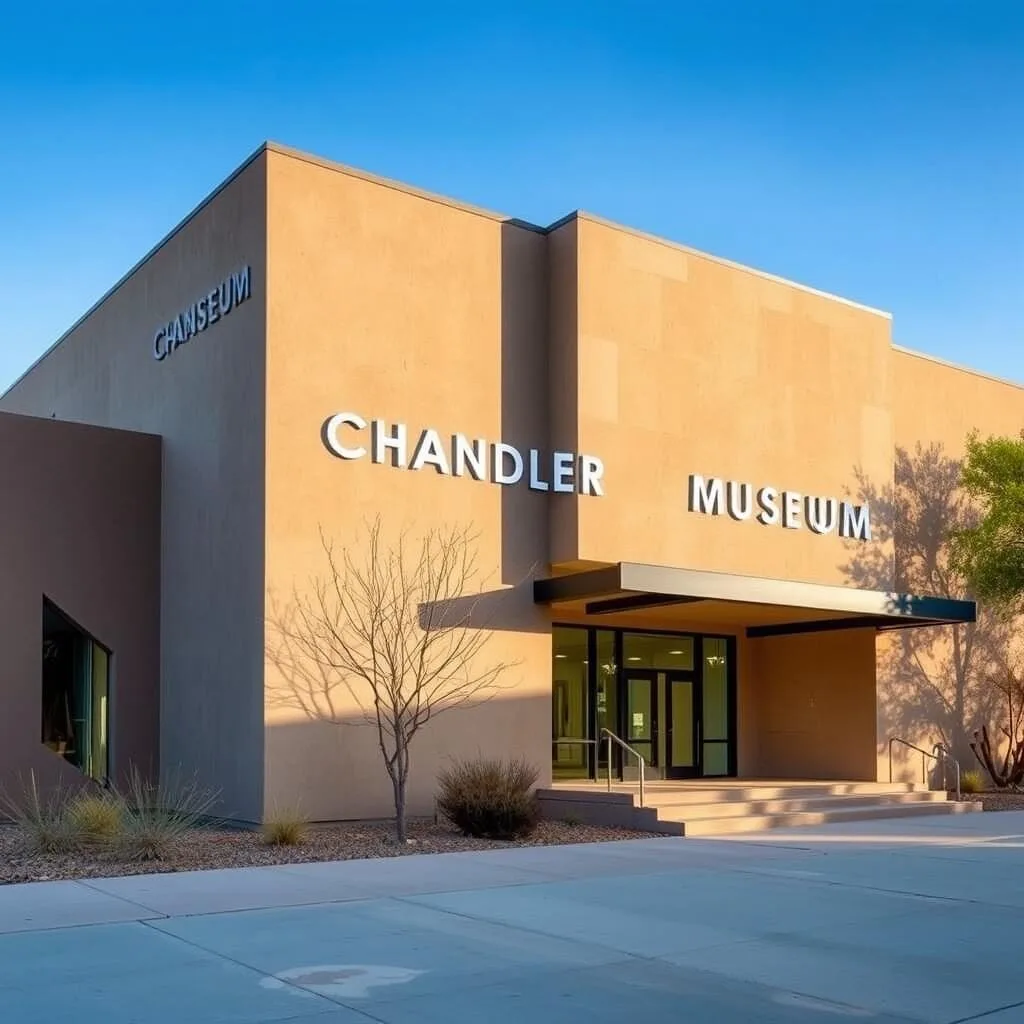 Chandler Museum exterior with modern architecture Chandler Museum exterior with modern architecture