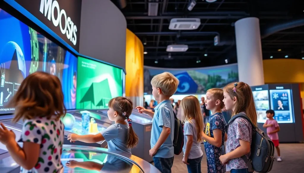 Children exploring exhibits at MOSH in Duval County, Florida Children exploring exhibits at MOSH in Duval County, Florida