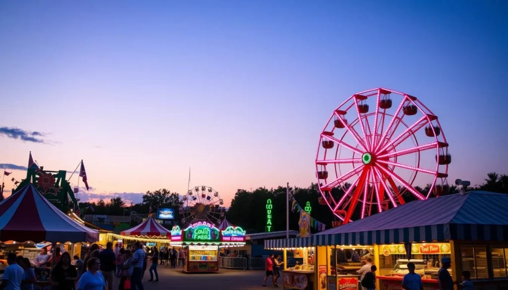Clay County Agricultural Fair with rides and attractions, a popular thing to do for families visiting Clay County Florida Clay County Agricultural Fair with rides and attractions, a popular thing to do for families visiting Clay County Florida