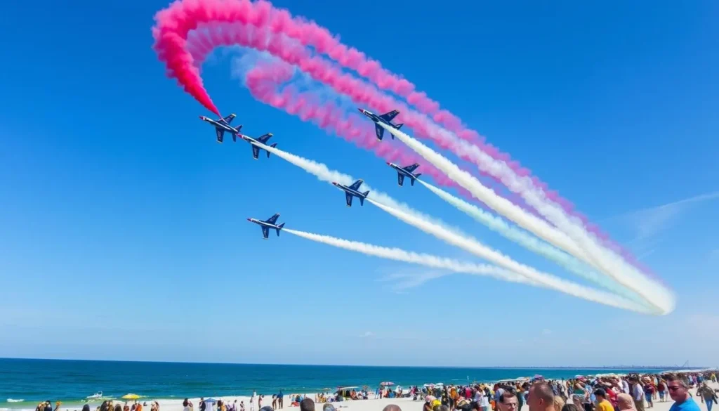 Cocoa Beach Air Show over Brevard County, Florida Cocoa Beach Air Show over Brevard County, Florida