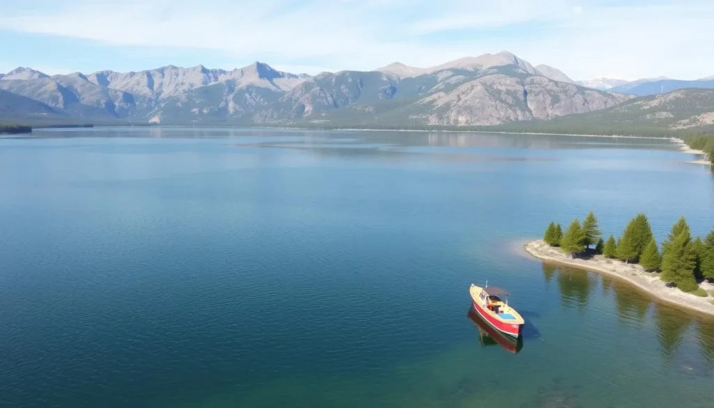Convict Lake boat rentals with scenic views