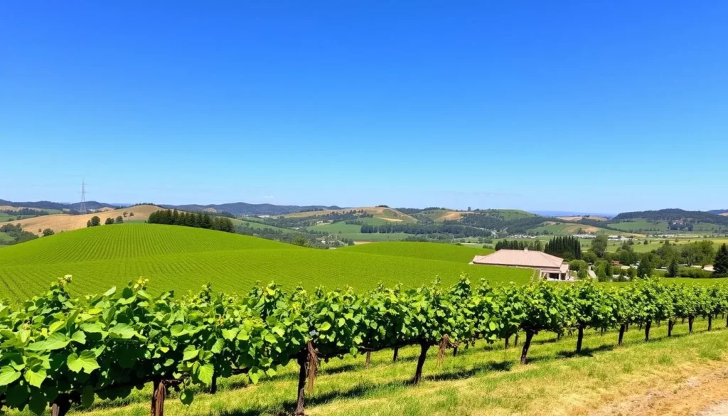 Cooper Mountain Vineyards vineyard landscape