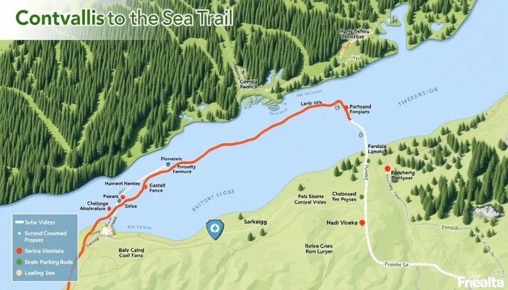 Corvallis-to-the-Sea Trail map