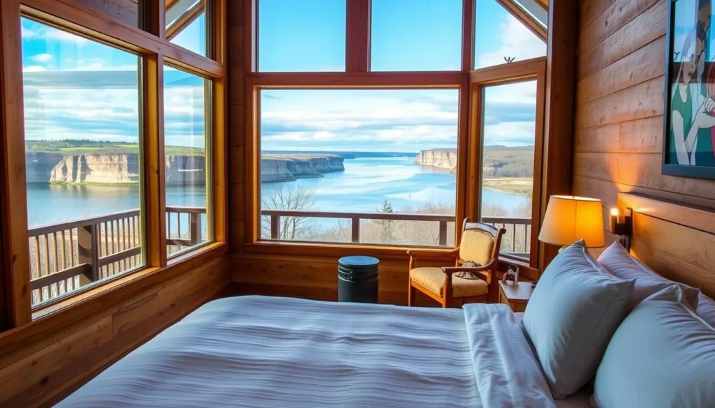 Cozy accommodation with Mississippi River views in Marquette Iowa Cozy accommodation with Mississippi River views in Marquette Iowa