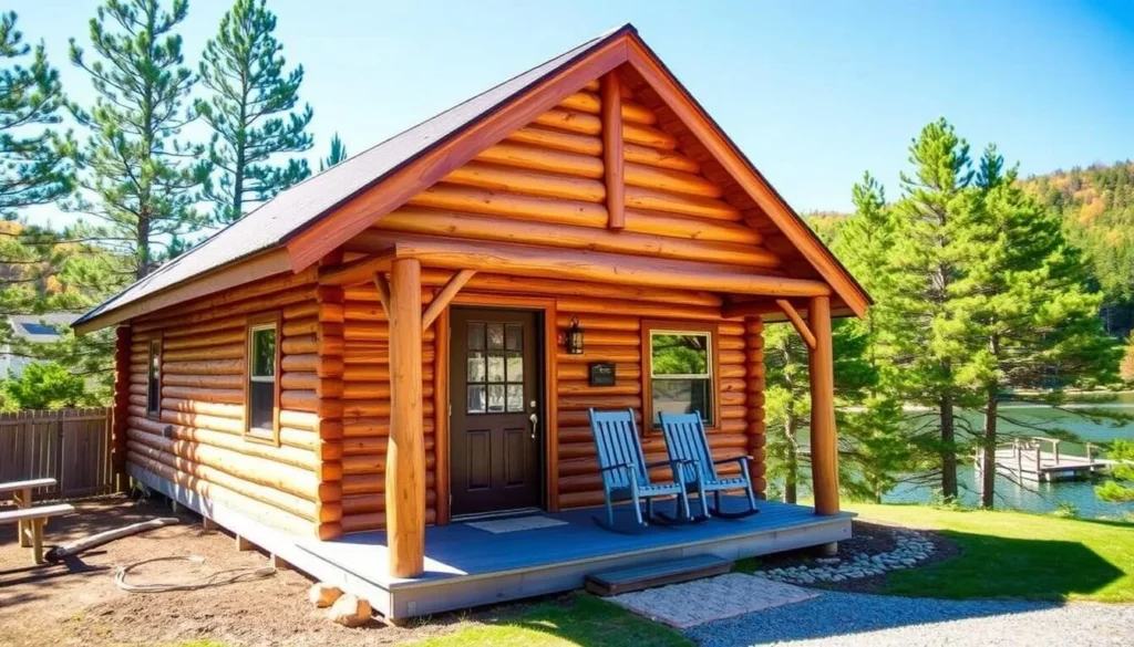 Cozy cabin accommodation in Herkimer County with a porch overlooking a lake and mountains Cozy cabin accommodation in Herkimer County with a porch overlooking a lake and mountains
