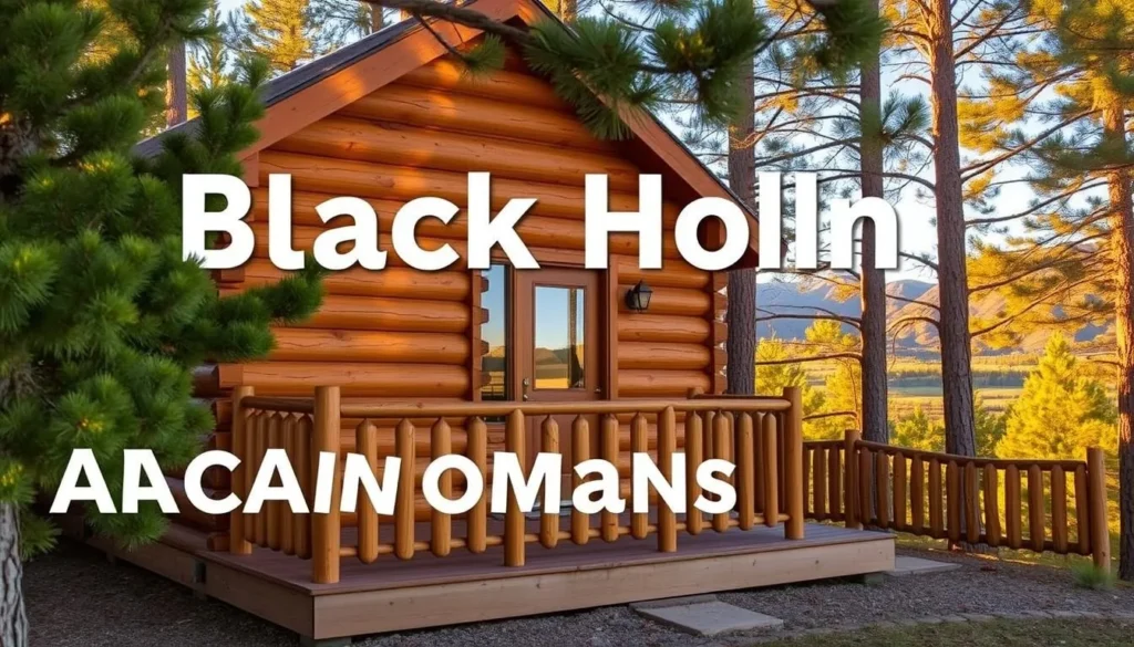 Cozy cabin accommodation in the Black Hills near Rapid City with mountain views Cozy cabin accommodation in the Black Hills near Rapid City with mountain views