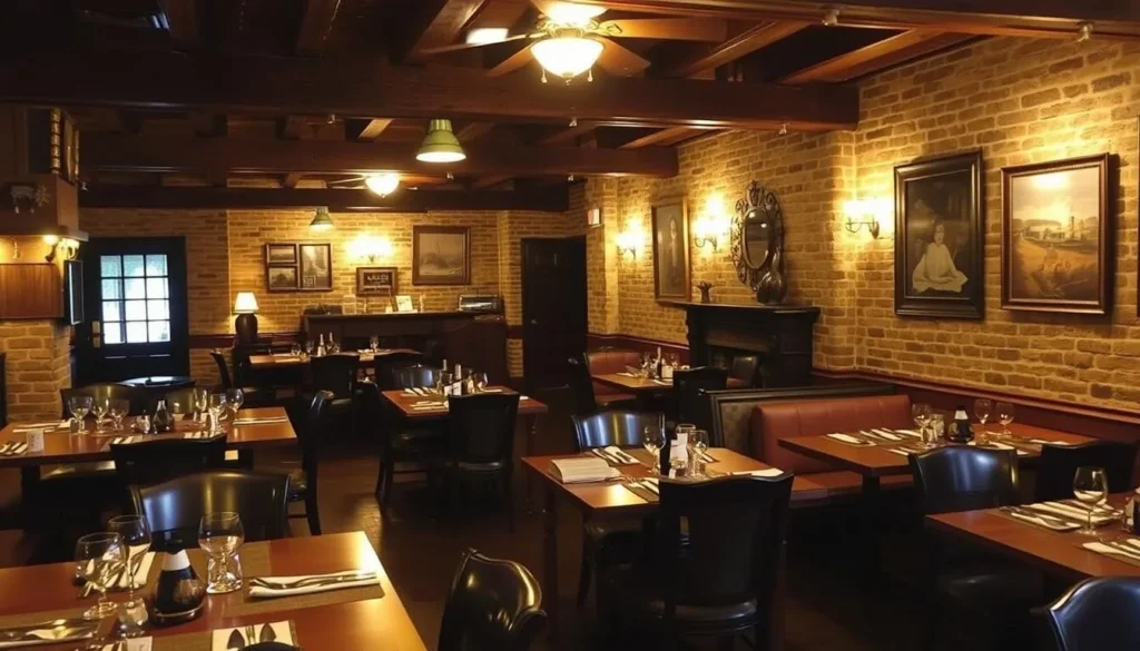 Cozy restaurant interior in Montgomery County, New York featuring local cuisine and historic ambiance Cozy restaurant interior in Montgomery County, New York featuring local cuisine and historic ambiance