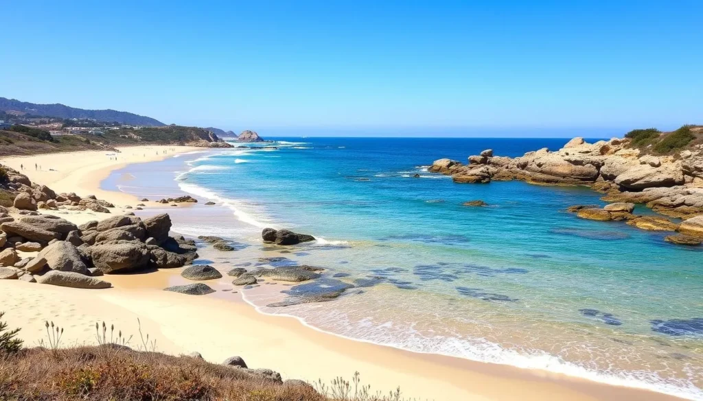 Crystal Cove State Park beach in Orange County California, showcasing one of the best things to do in the area Crystal Cove State Park beach in Orange County California, showcasing one of the best things to do in the area
