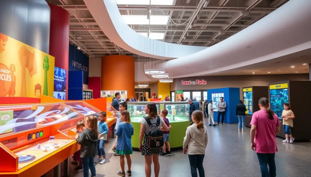 Da Vinci Science Center in Allentown Pennsylvania with children enjoying interactive exhibits, a top thing to do for families Da Vinci Science Center in Allentown Pennsylvania with children enjoying interactive exhibits, a top thing to do for families
