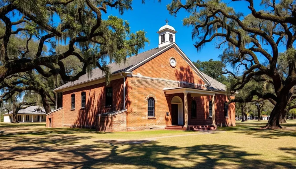 Dorchester Academy historic building in Liberty County Florida Dorchester Academy historic building in Liberty County Florida