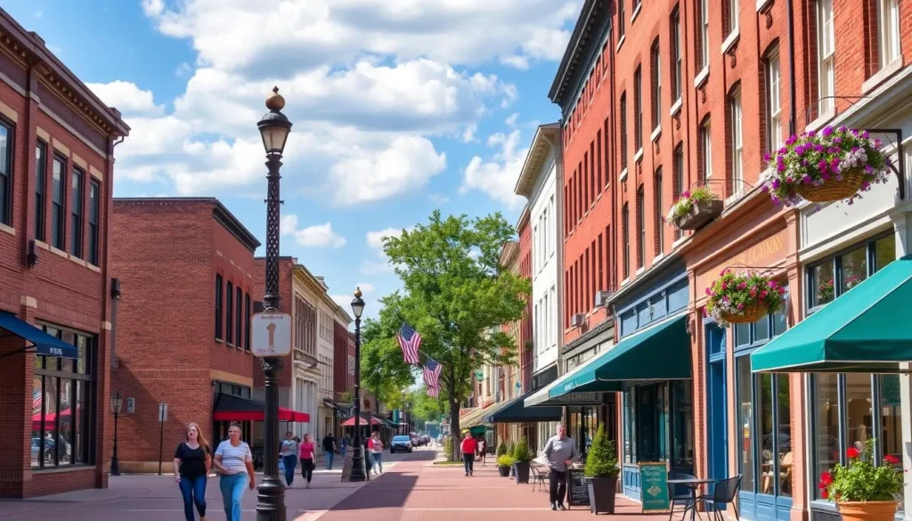 Downtown Elkhart Indiana street view showing walkable areas and things to do nearby Downtown Elkhart Indiana street view showing walkable areas and things to do nearby