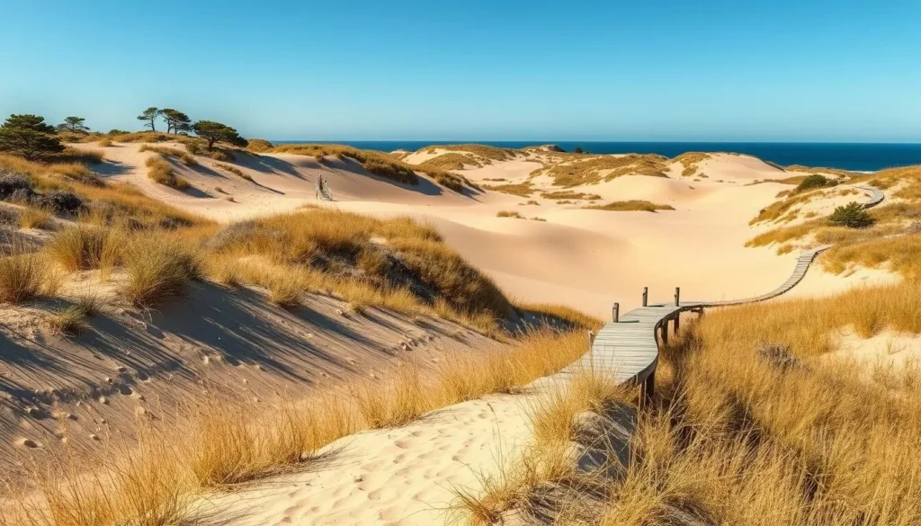 Dramatic sand dunes landscape in the Cape Cod National Seashore near Provincetown Massachusetts Dramatic sand dunes landscape in the Cape Cod National Seashore near Provincetown Massachusetts