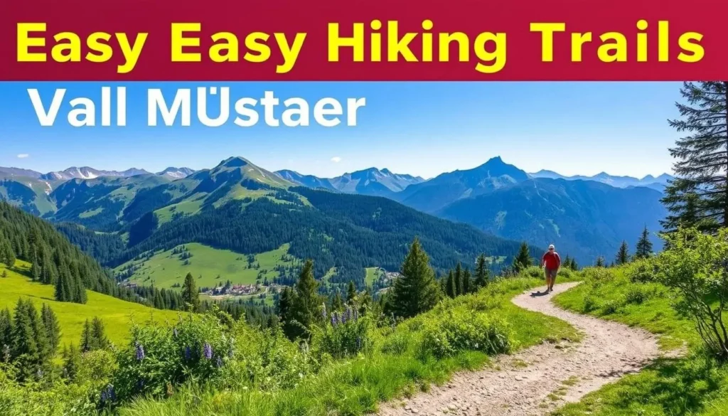 Easy hiking trails in Val Müstair