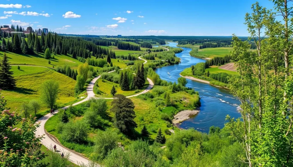 Edmonton River Valley trails image