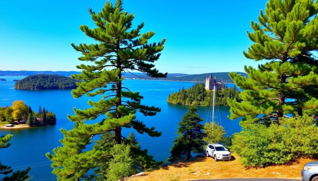 Emerald Bay State Park with Vikingsholm Castle and Fannette Island
