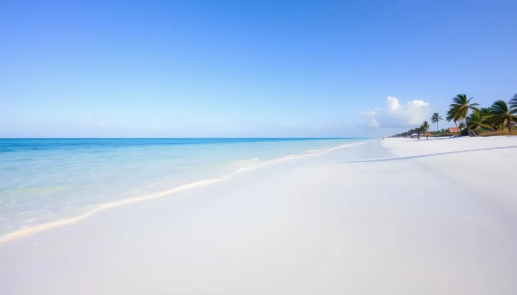 Englewood Beach in Charlotte County, Florida with white sand and blue water Englewood Beach in Charlotte County, Florida with white sand and blue water