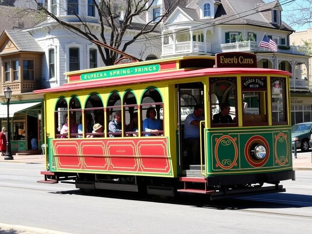 Eureka Springs trolley system, a convenient way to see things to do around town Eureka Springs trolley system, a convenient way to see things to do around town