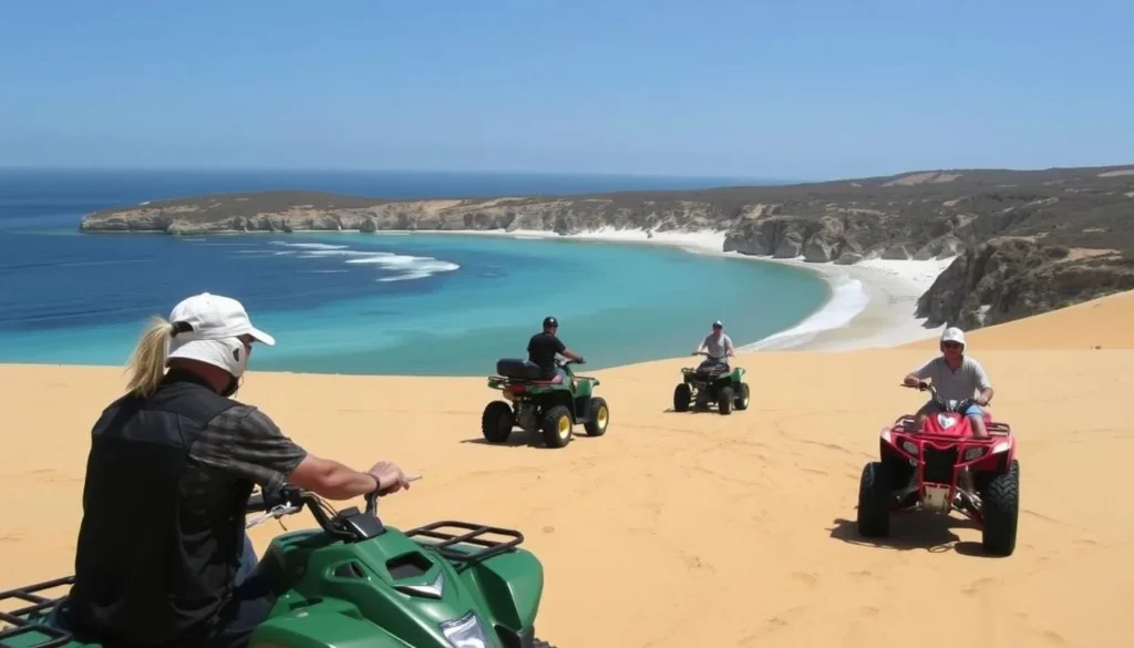 Explore Coral Bay's coastal dunes on a quad bike tour