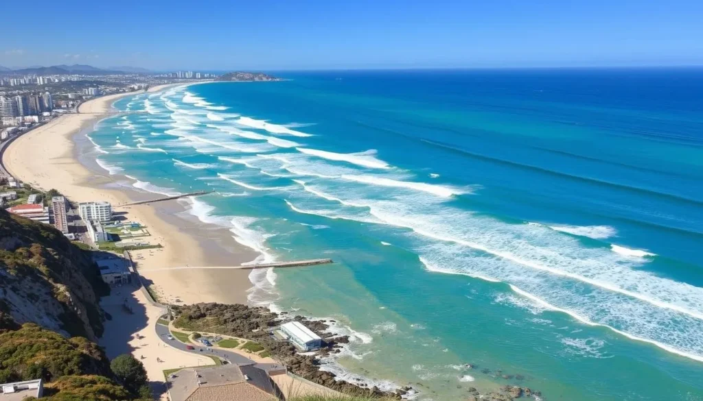 Explore East London's coastline featuring beautiful beaches