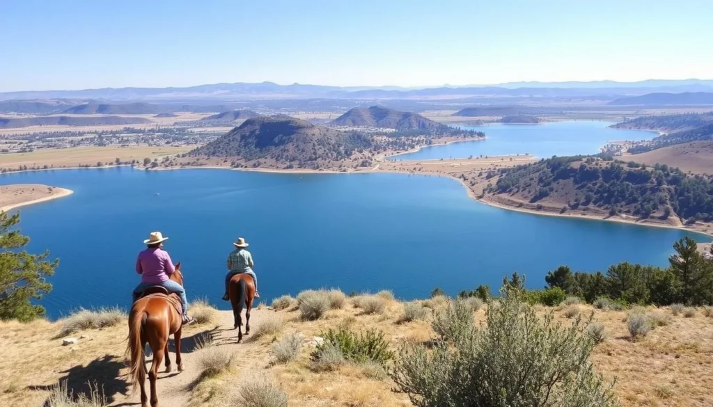 Explore Folsom Lake's scenic trails on horseback.