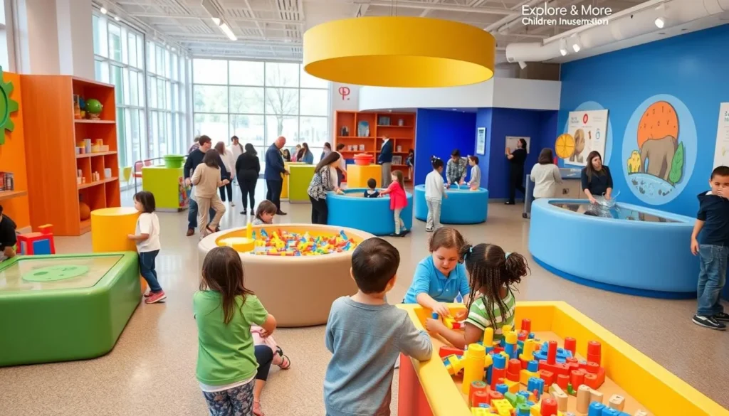 Explore & More Children's Museum interior with kids playing in Erie County New York Explore & More Children's Museum interior with kids playing in Erie County New York