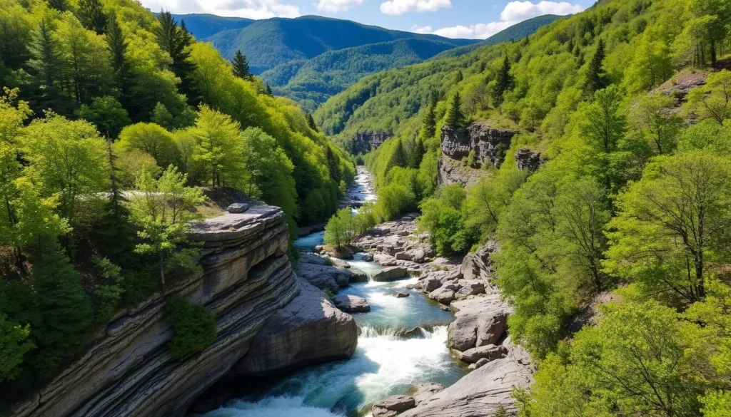 Explore the beautiful scenery of Lehigh Gorge State Park