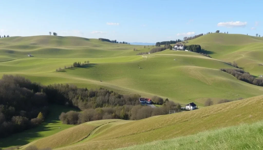 Explore the picturesque Franches-Montagnes region in Jura, Switzerland, with its rolling hills and pristine landscapes.