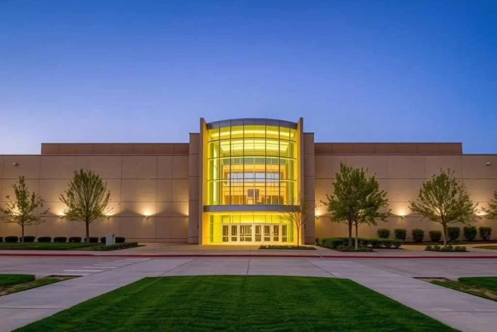 Exterior of the Gallo Center for the Arts in Modesto, Stanislaus County Exterior of the Gallo Center for the Arts in Modesto, Stanislaus County