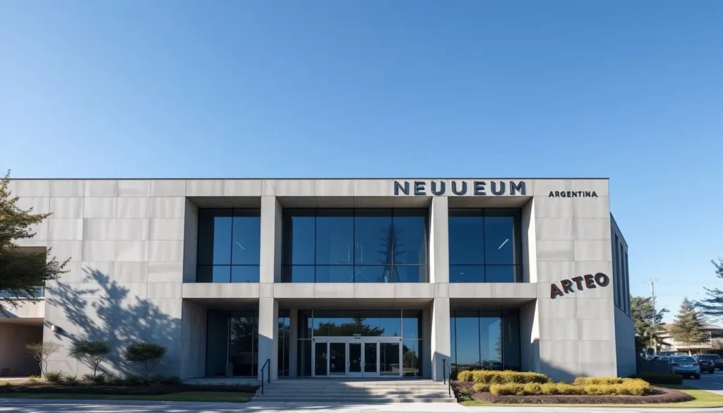 Exterior of the Museo Nacional de Bellas Artes Neuquen with modern architecture