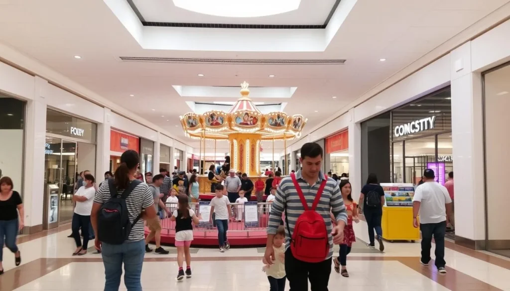 Families enjoying the Palisades Center Mall in West Nyack, Rockland County New York Families enjoying the Palisades Center Mall in West Nyack, Rockland County New York
