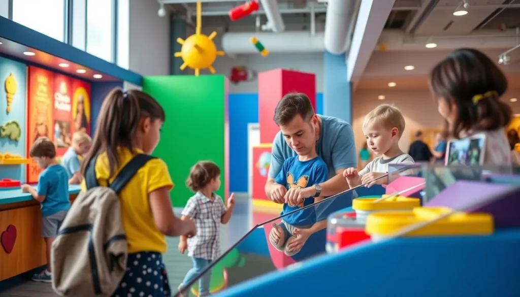 Family enjoying Golisano Children's Museum in Collier County Florida