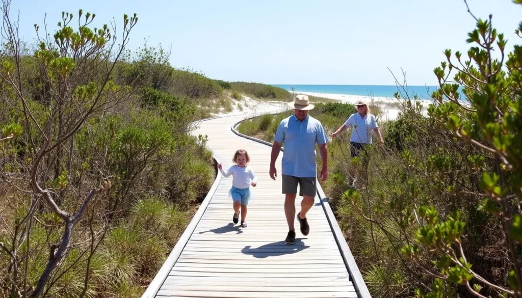 Family enjoying a day at St. Joseph Peninsula State Park in Gulf County Florida Family enjoying a day at St. Joseph Peninsula State Park in Gulf County Florida