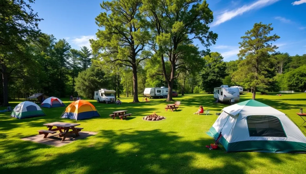 Family-friendly campground in Wayne County with tents and recreational facilities Family-friendly campground in Wayne County with tents and recreational facilities