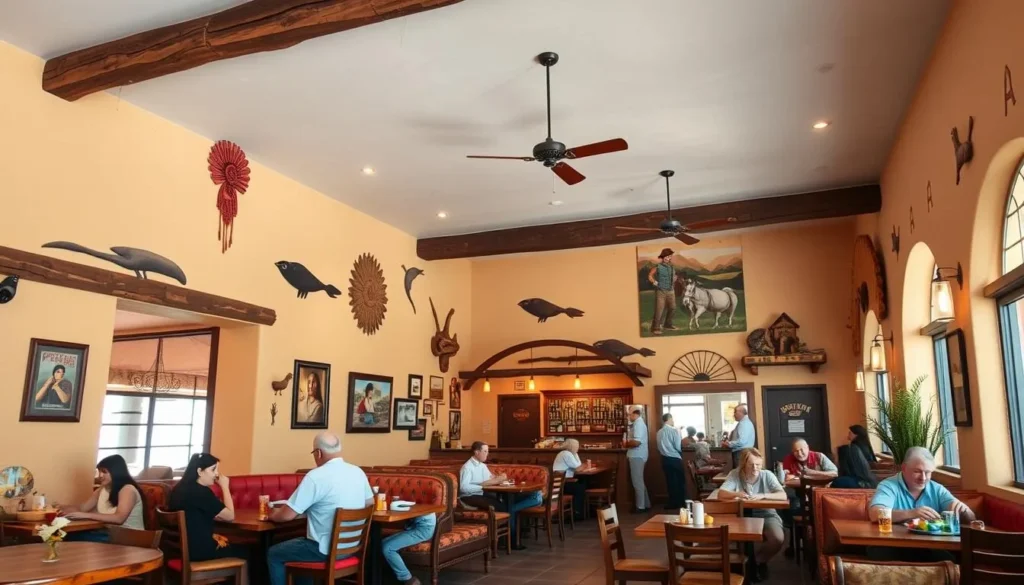 Family restaurant interior with southwestern decor, Roswell, New Mexico Family restaurant interior with southwestern decor, Roswell, New Mexico