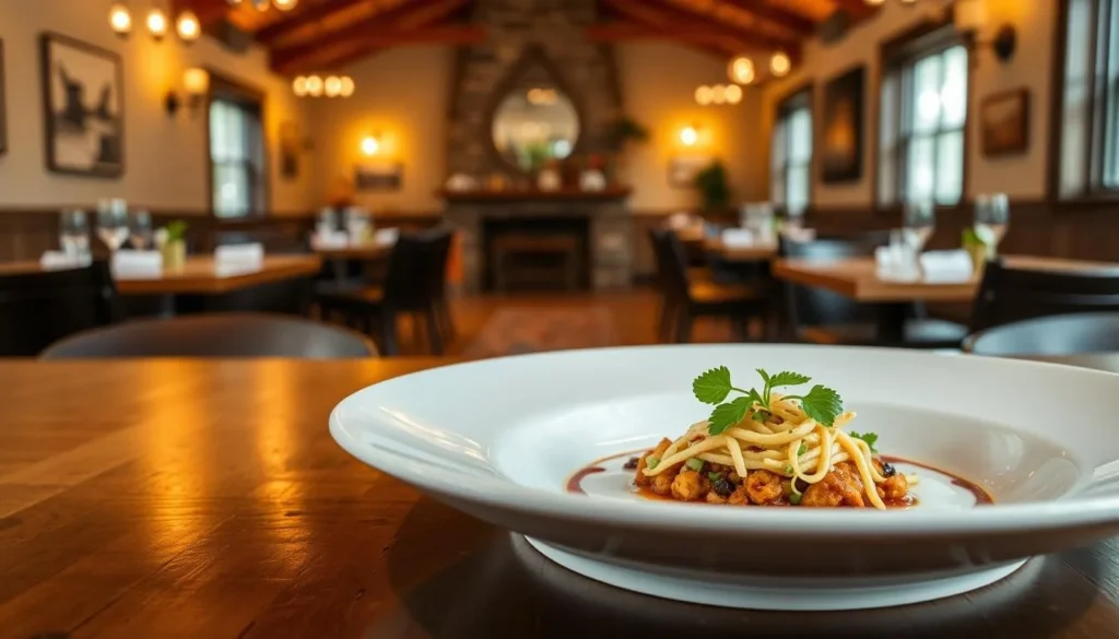 Farm-to-table dining experience in Manchester Vermont restaurant
