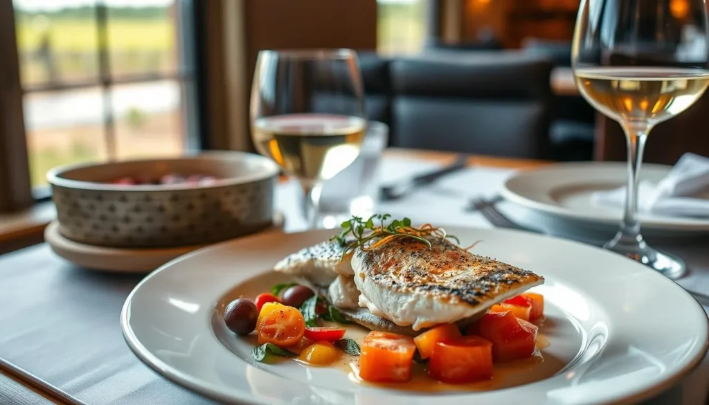 Farm-to-table dining featuring local Finger Lakes produce and wines in Schuyler County, New York