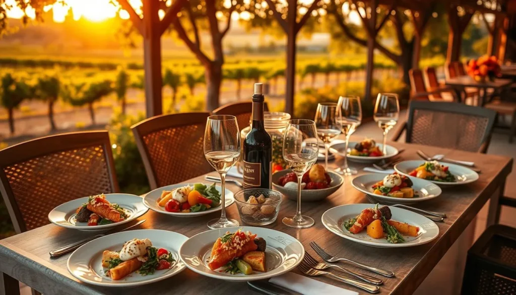 Farm-to-table dining in San Joaquin County featuring fresh local produce and wine Farm-to-table dining in San Joaquin County featuring fresh local produce and wine