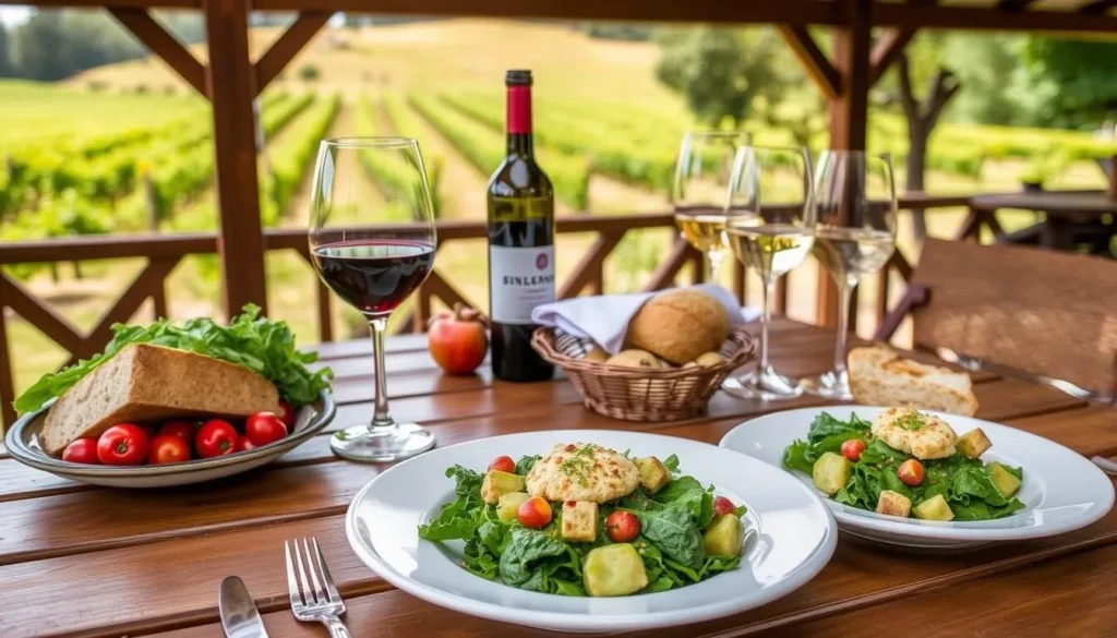 Farm-to-table dining with Suisun Valley wine pairing in Solano County
