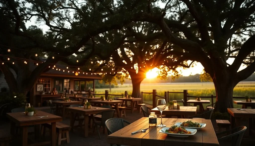 Farm-to-table restaurant in Alachua County Florida with outdoor seating