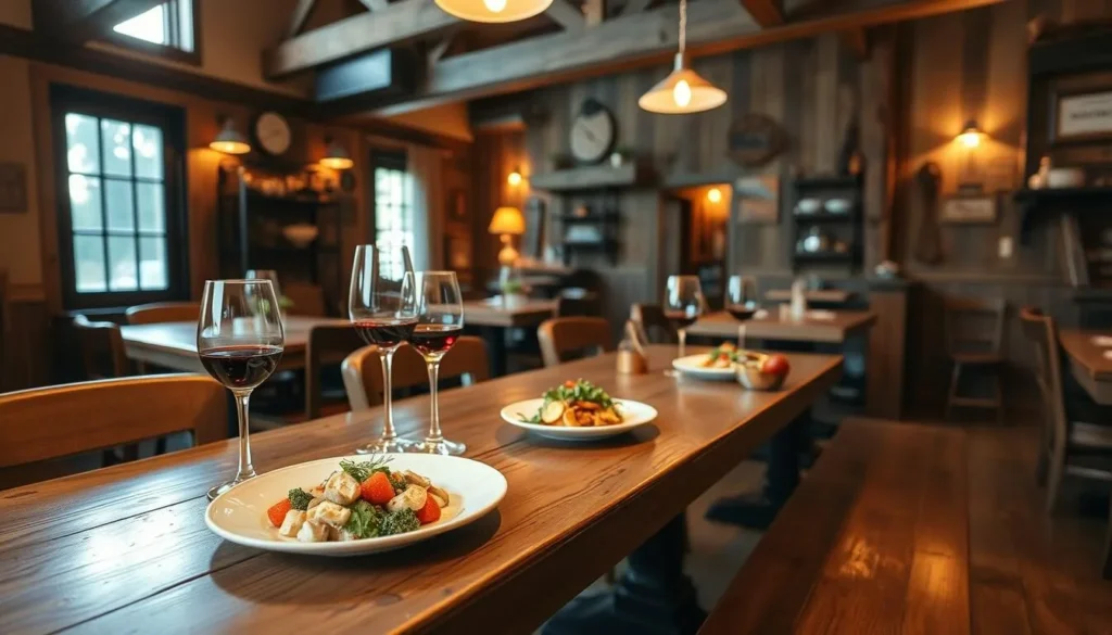 Farm-to-table restaurant in Delaware County New York with rustic interior and locally-sourced food Farm-to-table restaurant in Delaware County New York with rustic interior and locally-sourced food