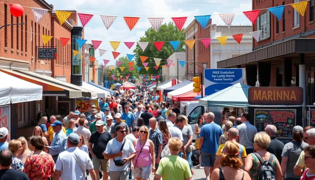 Festival celebration in downtown Marianna, Jackson County Florida Festival celebration in downtown Marianna, Jackson County Florida