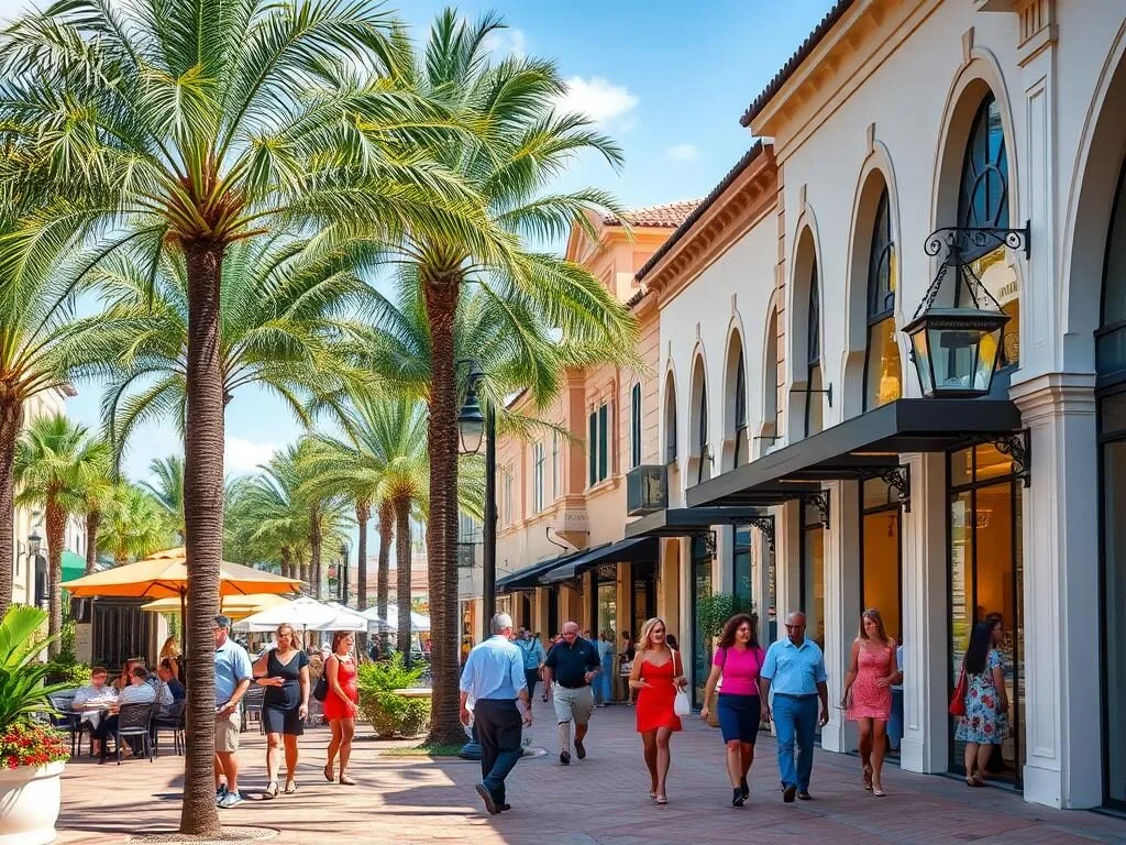 Fifth Avenue South shopping district in Naples, Collier County Florida Fifth Avenue South shopping district in Naples, Collier County Florida