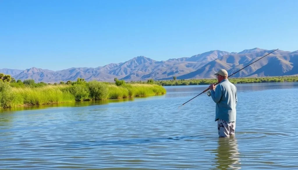 Fishing at California Aqueduct Lakes