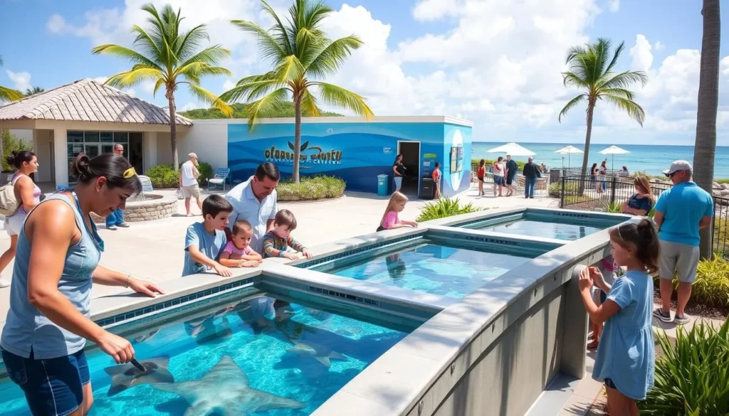Florida Oceanographic Coastal Center in Martin County with touch tanks and marine exhibits Florida Oceanographic Coastal Center in Martin County with touch tanks and marine exhibits