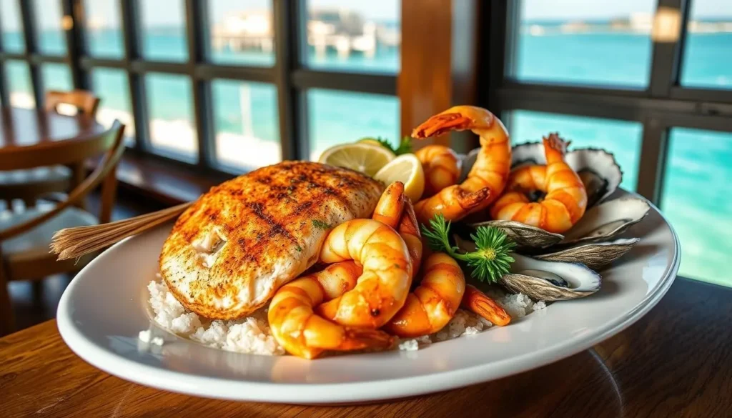 Fresh seafood dining with Gulf views in Walton County Florida