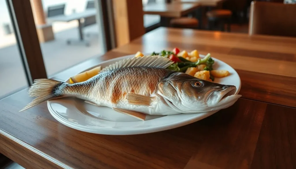 Fresh walleye dinner at a Lake of the Woods Minnesota restaurant Fresh walleye dinner at a Lake of the Woods Minnesota restaurant